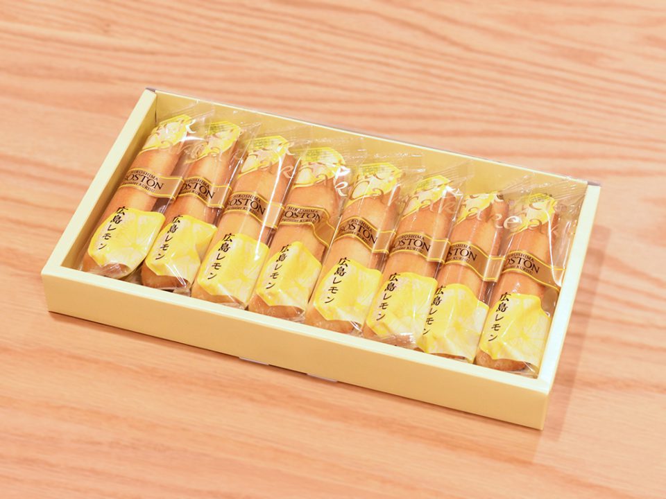 広島レモンスティックケーキ 8本入 箱 瀬戸内 広島おみやげガイド