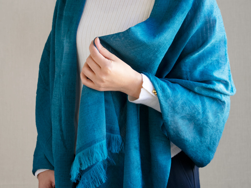 広島みやげ｜包み込まれるような優しい肌あたり、ストール&靴下