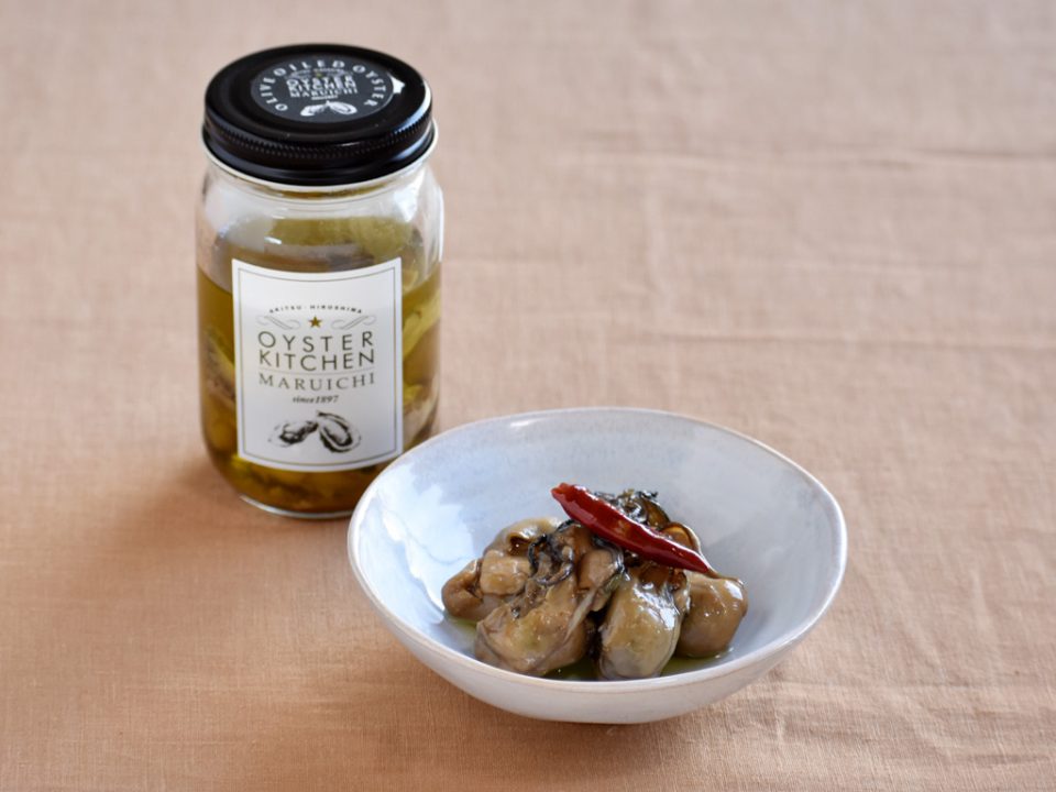 牡蠣のオリーブオイル漬け 瓶 | 瀬戸内・広島おみやげガイド