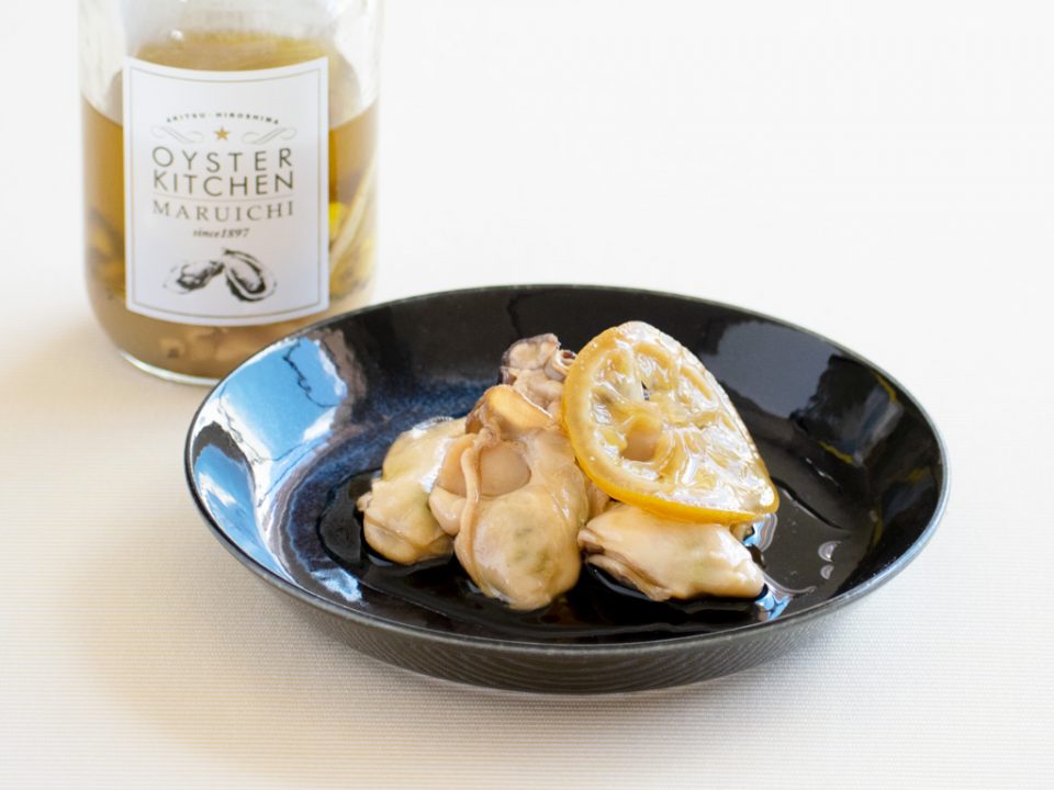 牡蠣の広島レモンオリーブオイル漬け 瓶 | 瀬戸内・広島おみやげガイド